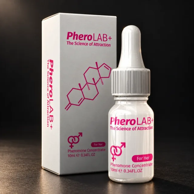 Pherolab For Her dan pembungkusan produk