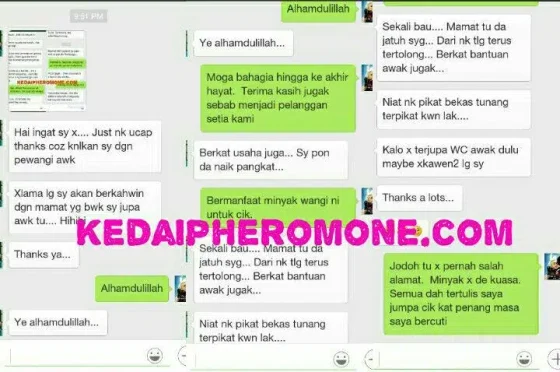 Screenshot testimoni Mystique Switzerland daripada halaman produk asal Kedai Pheromone — 3