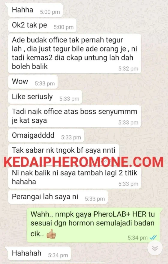 Screenshot testimoni Pherolab For Her daripada halaman produk asal Kedai Pheromone — 3