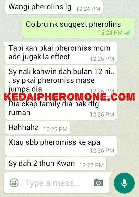 Screenshot testimoni Pheromiss For Her daripada halaman produk asal Kedai Pheromone — 1