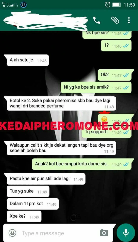 Screenshot testimoni Pheromiss For Her daripada halaman produk asal Kedai Pheromone — 2